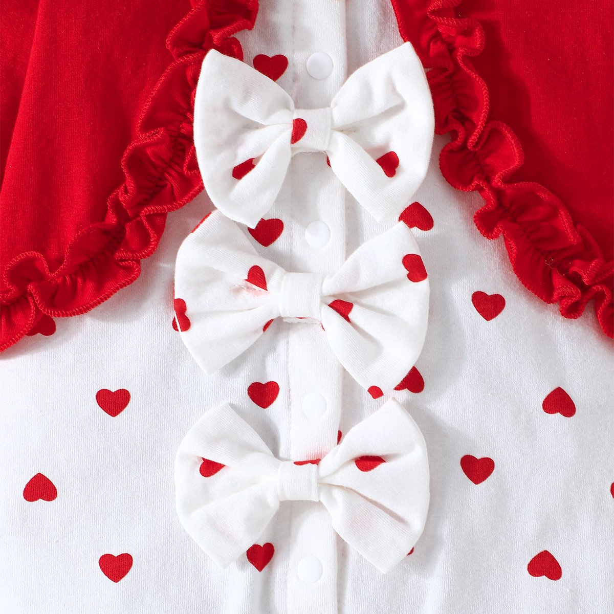 1-18 months female newborn color matching long-sleeved onesie cute bow girl onesie crawling suit