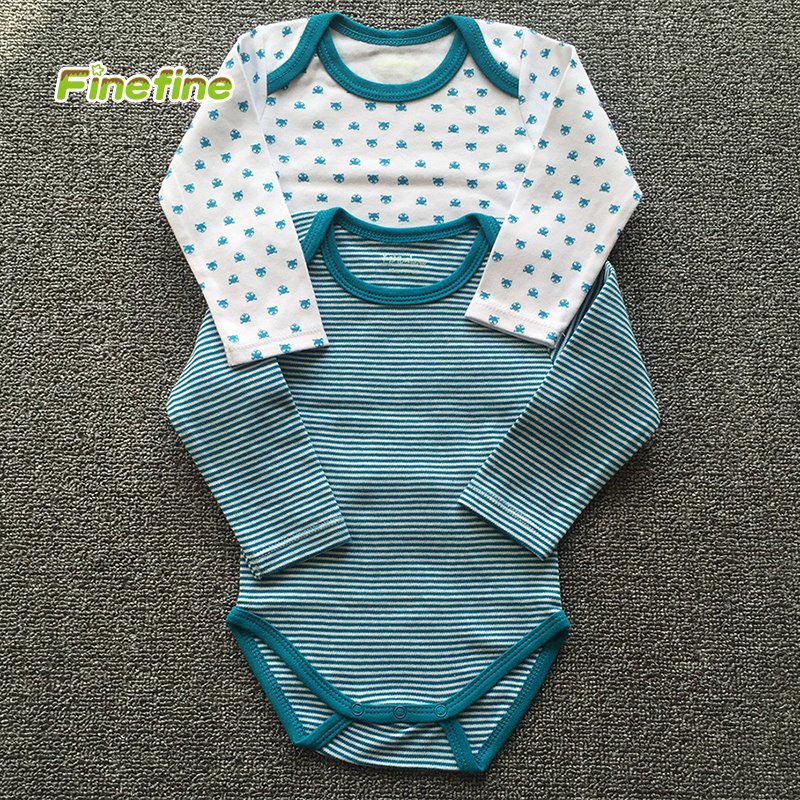 100% Cotton Interlock Jersey Summer Long Sleeve Baby Body For Girls