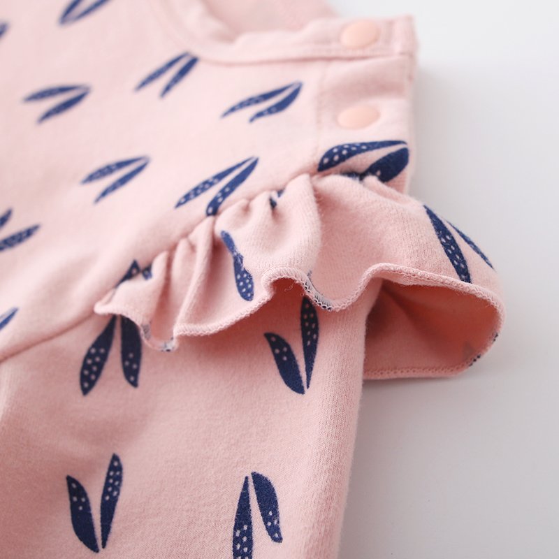 Boutique newborn baby clothes with lantern sleeves ear of wheat design baby clothes body baby jumpsuit body with panty-hose