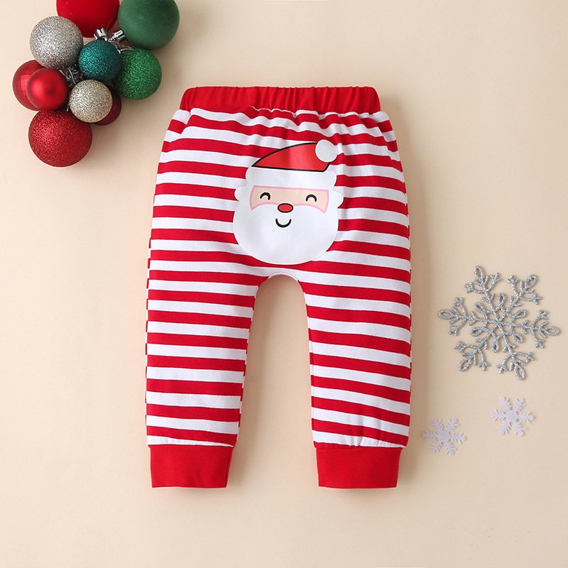 Wholesale Christmas Newborns Baby Boys Girls Roomper Pants Hats 3pcs Sets New Born Baby Cotton Clothes Sets 0-3 Months For Girls
