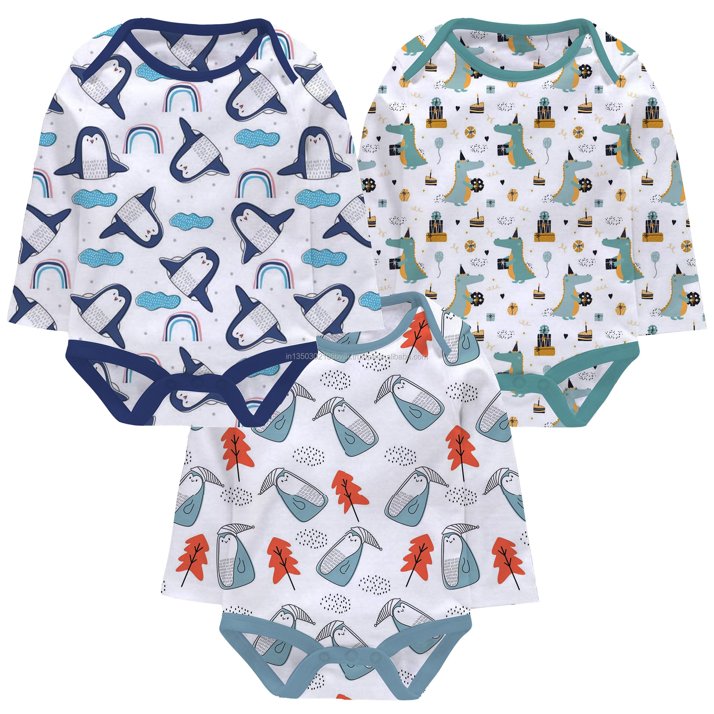 100% Cotton Baby Rompers Custom Designed Summer Clothing for Boys and Girls Includes Romper Set