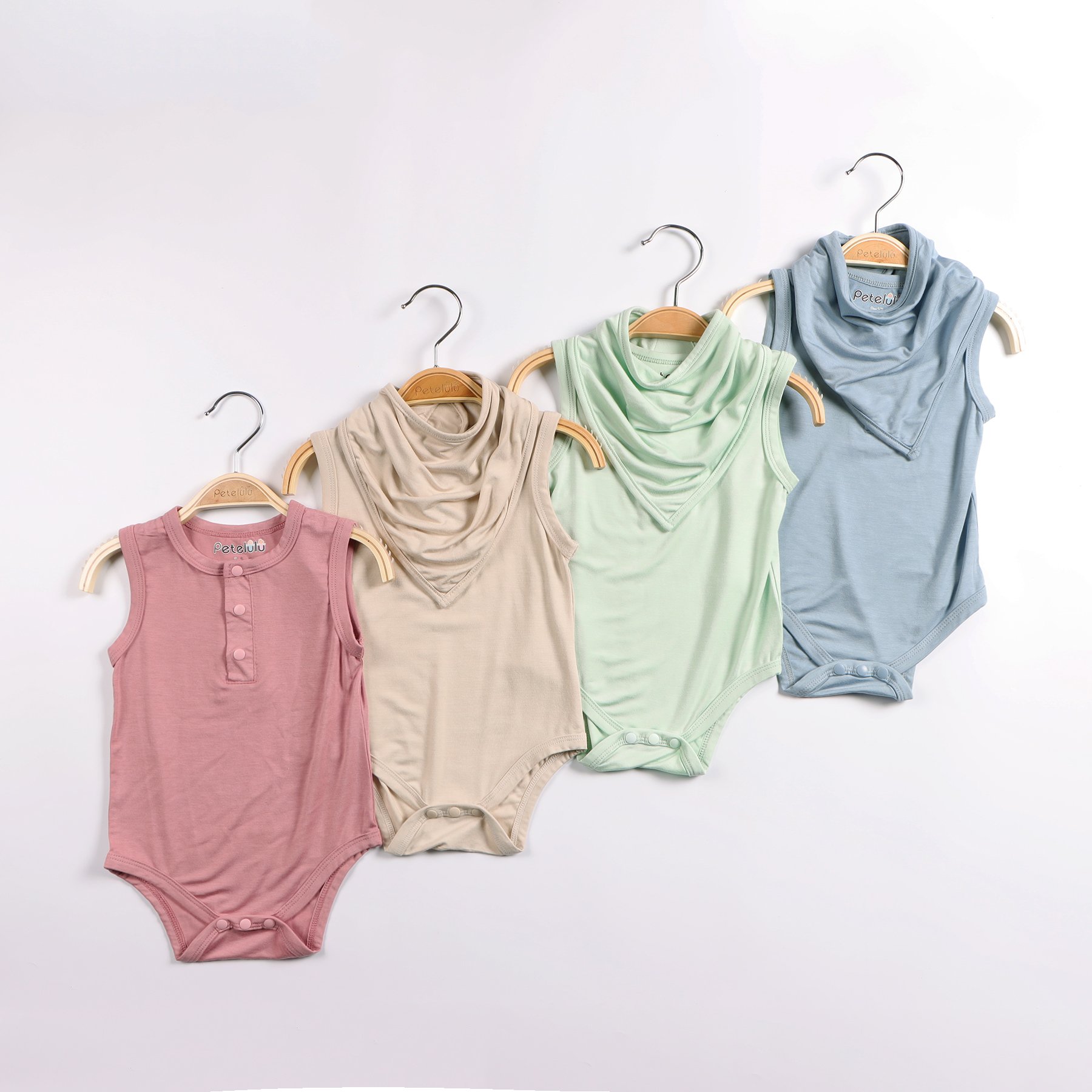 Factory Price Orgainc Bamboo Fiber Baby Romper Wholesale Baby Clothes Unisex Sleeveless Baby O nesie