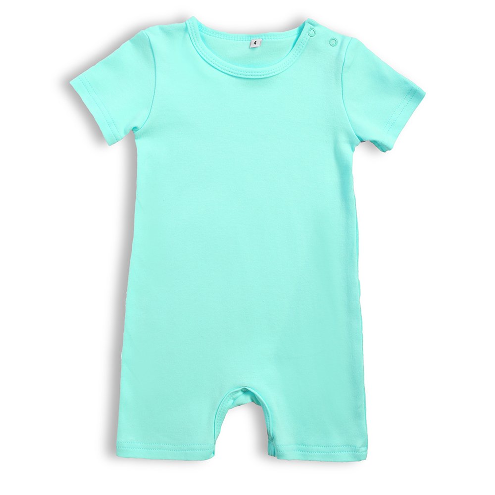 Wholesale cotton children clothes monogram kids onesies set blank color baby romper
