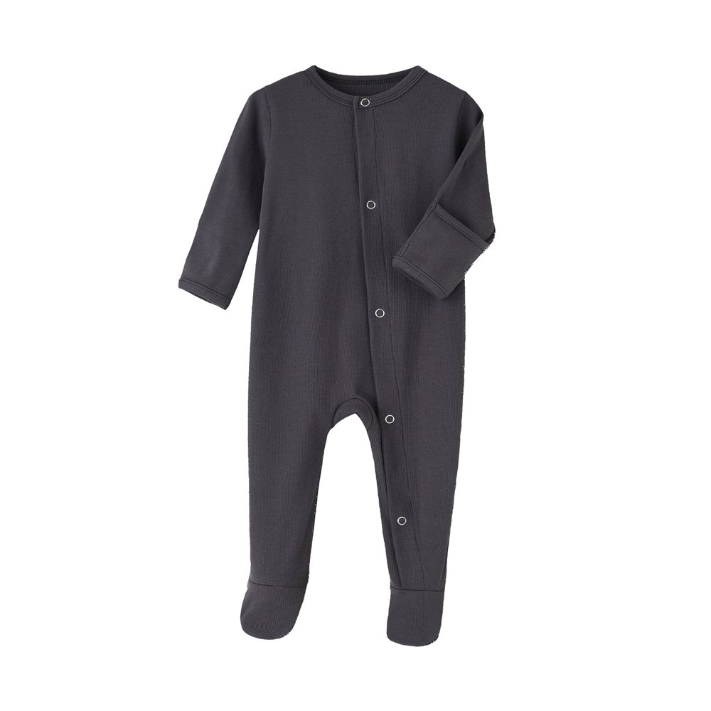 Organic merino knit baby onesie sustainable merino baby romper long sleeve eco friendly organic knitted baby romper