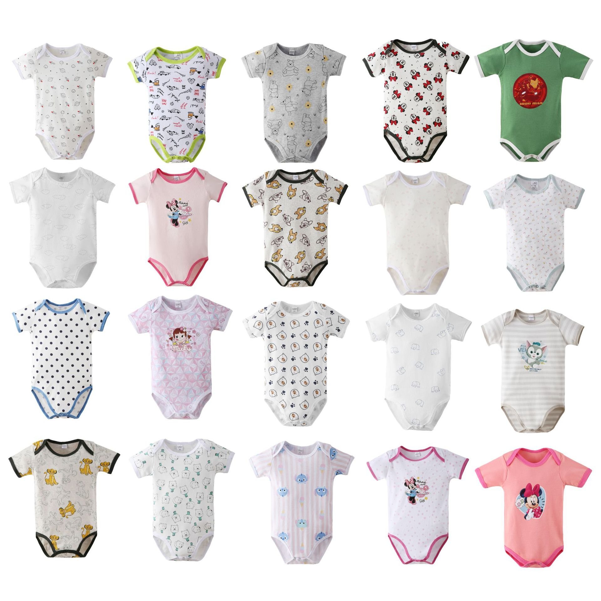 Premium Quality 100% Organic Cotton Soft Touch Baby Rompers,Oem Customized Printed New Born Baby Clothing Rompers