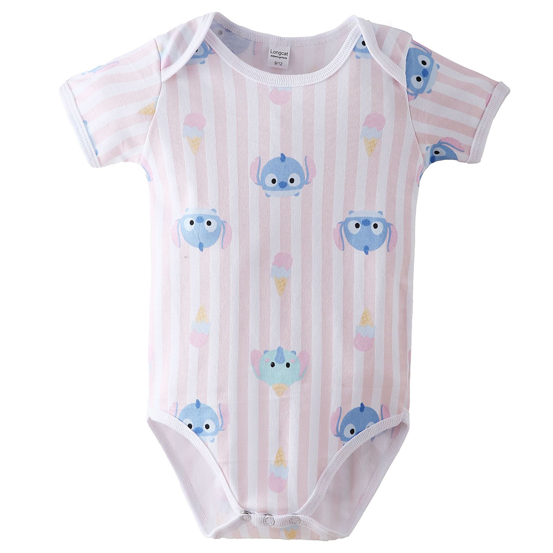 Premium Quality 100% Organic Cotton Soft Touch Baby Rompers,Oem Customized Printed New Born Baby Clothing Rompers