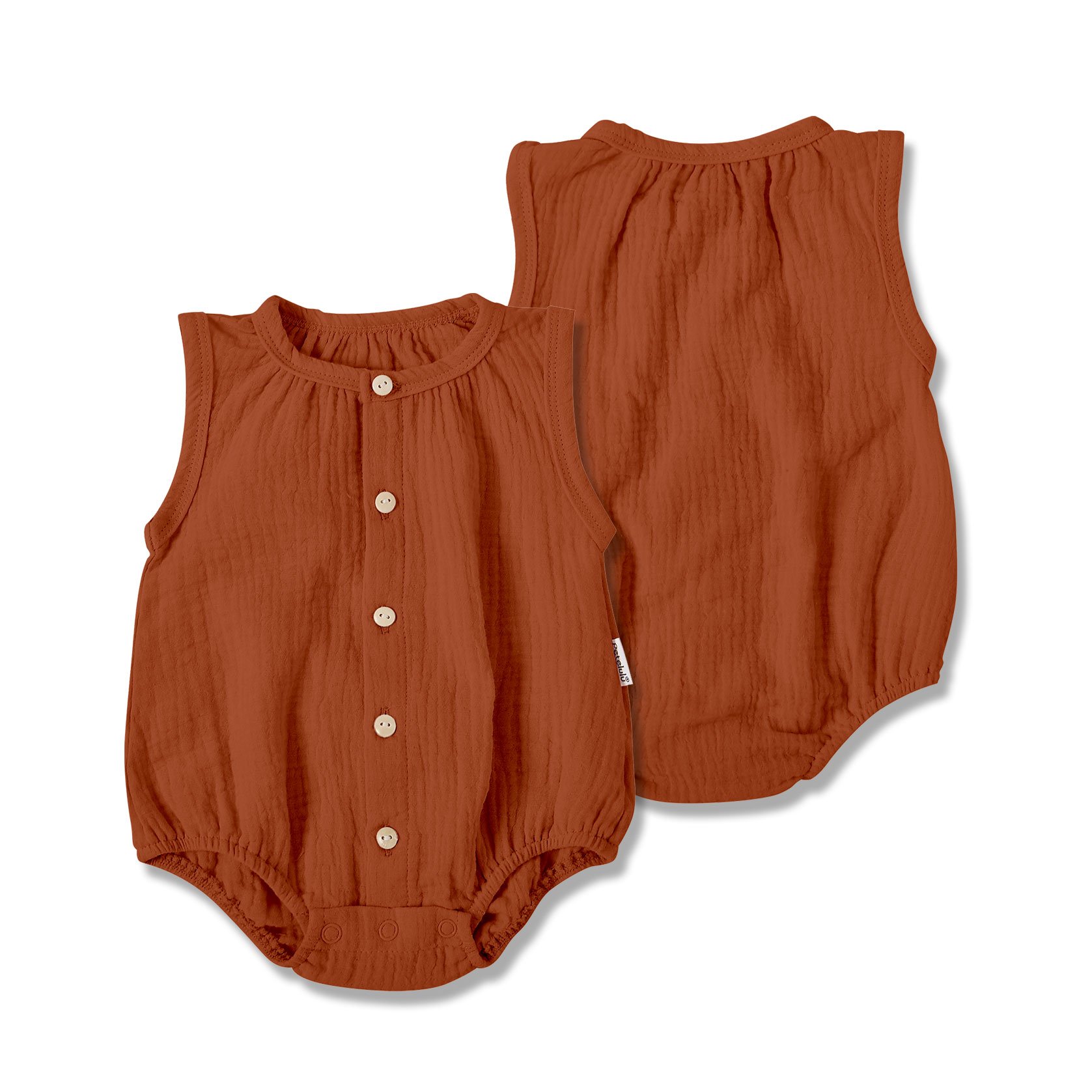 Hot Sale Short Sleeve bubble romper Solid 100% Cotton Baby Summer Romper Linen Baby Romper