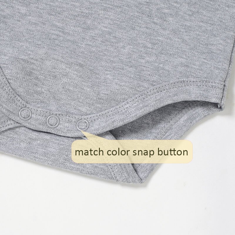 Baby Bodysuit 100% Cotton Newborn Infant Baby Summer Rompers Organic Lap Shoulder Short Sleeve Unisex Knitted Interlock Support