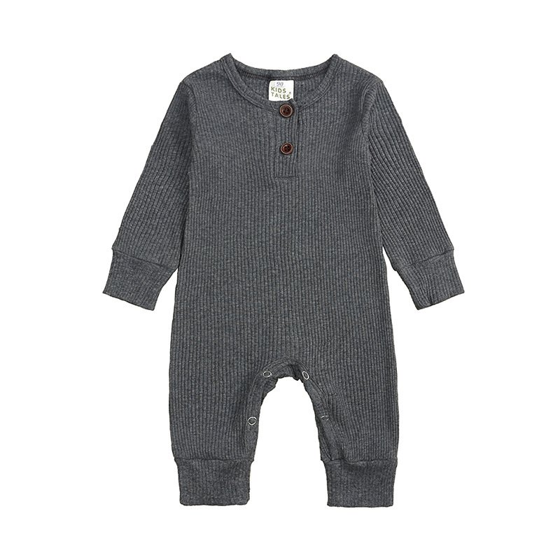 Custom 100% organic cotton baby romper infant onesie ribbed toddler jumpsuits cotton