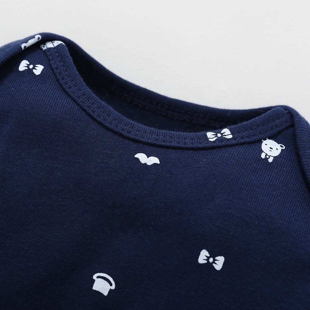 England Style Baby Rompers Boy Long Sleeve Cotton 3pcs Newborn Baby Clothes Set Casual Newborn Kids Clothing Set
