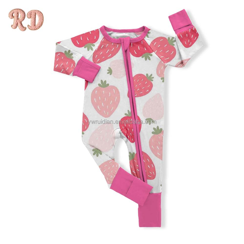 0-3m Infant Romper Little Baby Unisex Clothing Zipper Open Long Sleeve Jumpsuit Footed Romper Toddler Printed One Piece Romper