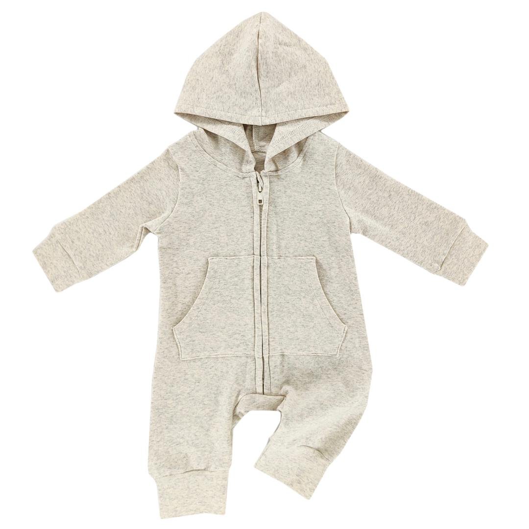 wholesale Baby Rompers Newborn infant Sleepers Baby Clothes Toddler One Piece Zip Up Hoodie Romper
