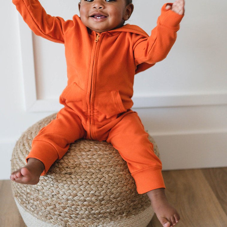 wholesale Baby Rompers Newborn infant Sleepers Baby Clothes Toddler One Piece Zip Up Hoodie Romper