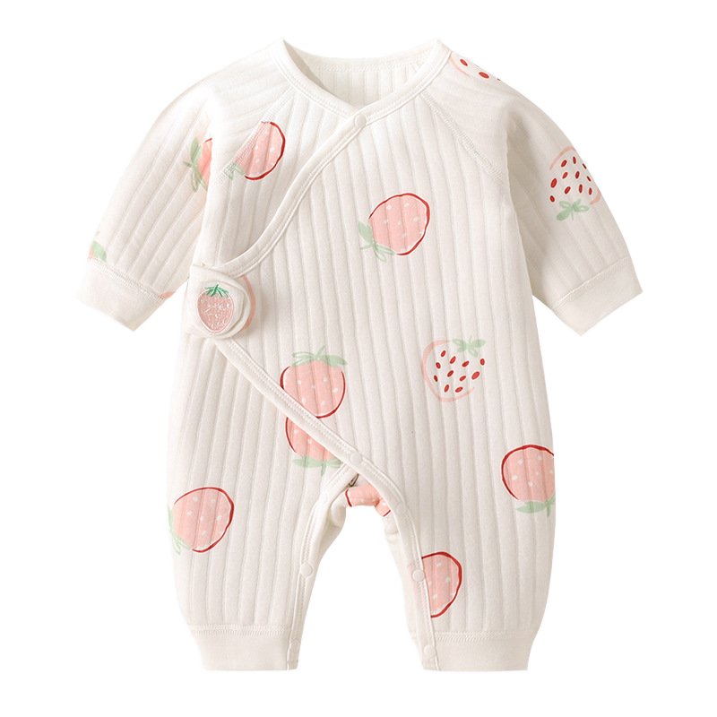 Unisex Spring Newborn Baby Romper Casual Solid Color Pajamas with Snap Button Closure Cute Bodysuit for Infant Boys and Girls