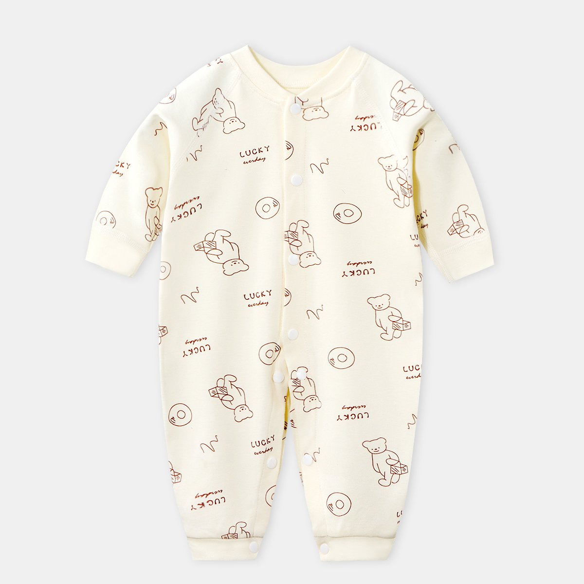 Newborn Cotton Bodysuit Infant Long Sleeve Cotton One Piece Baby Short Sleeve Romper Cotton Baby Onesie Newborn