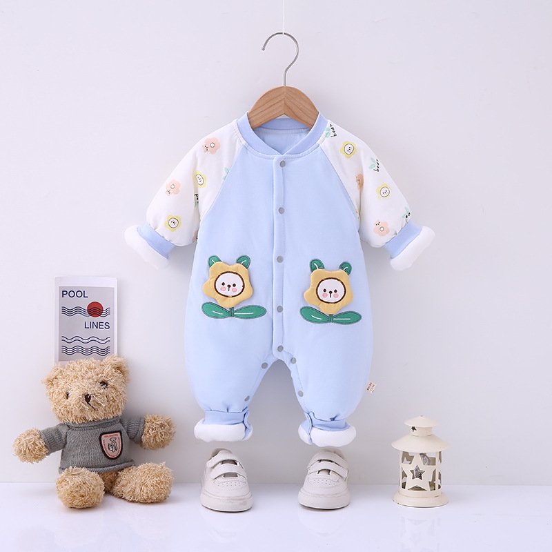 Wholesale baby jumpsuit infant clothing Baby Romper Newborn Clothes Snap Button winter customization