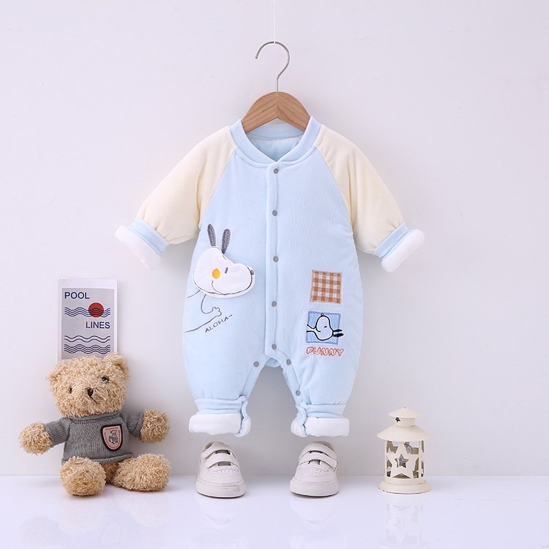 Wholesale baby jumpsuit infant clothing Baby Romper Newborn Clothes Snap Button winter customization