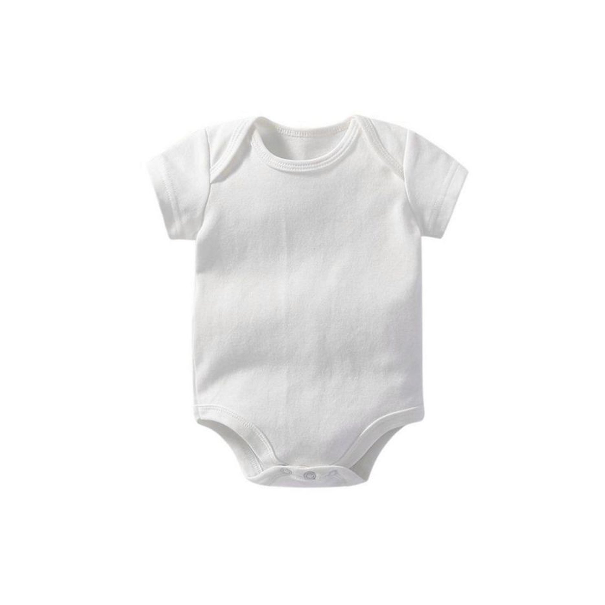 100% Cotton Soft Short Sleeve High Quality Wholesale Custom Logo Baby Romper Baby Infant Newborn Clothes Solid Bodysuits Romper