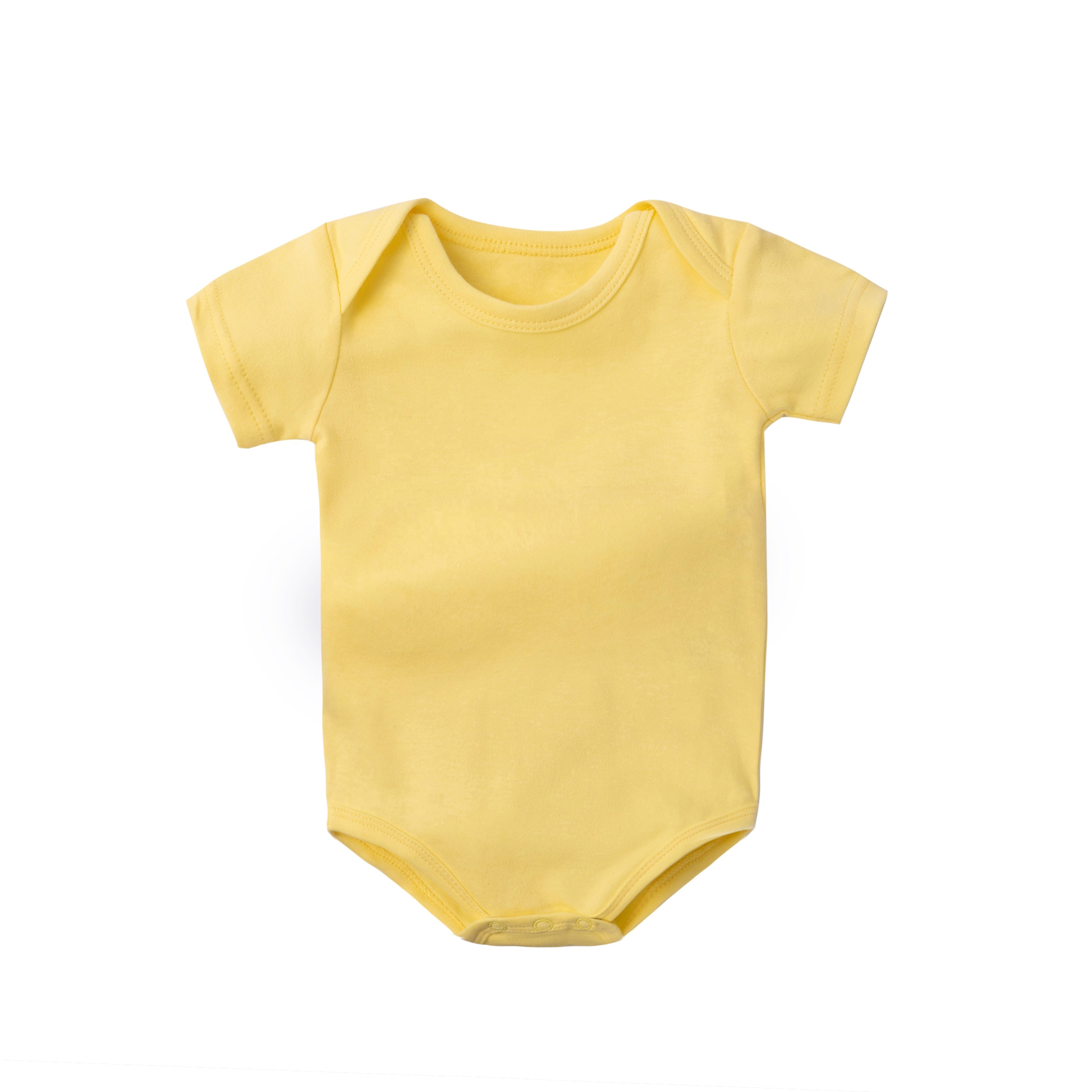 stock cotton newborn baby short sleeve body suit jumpsuit baby romper