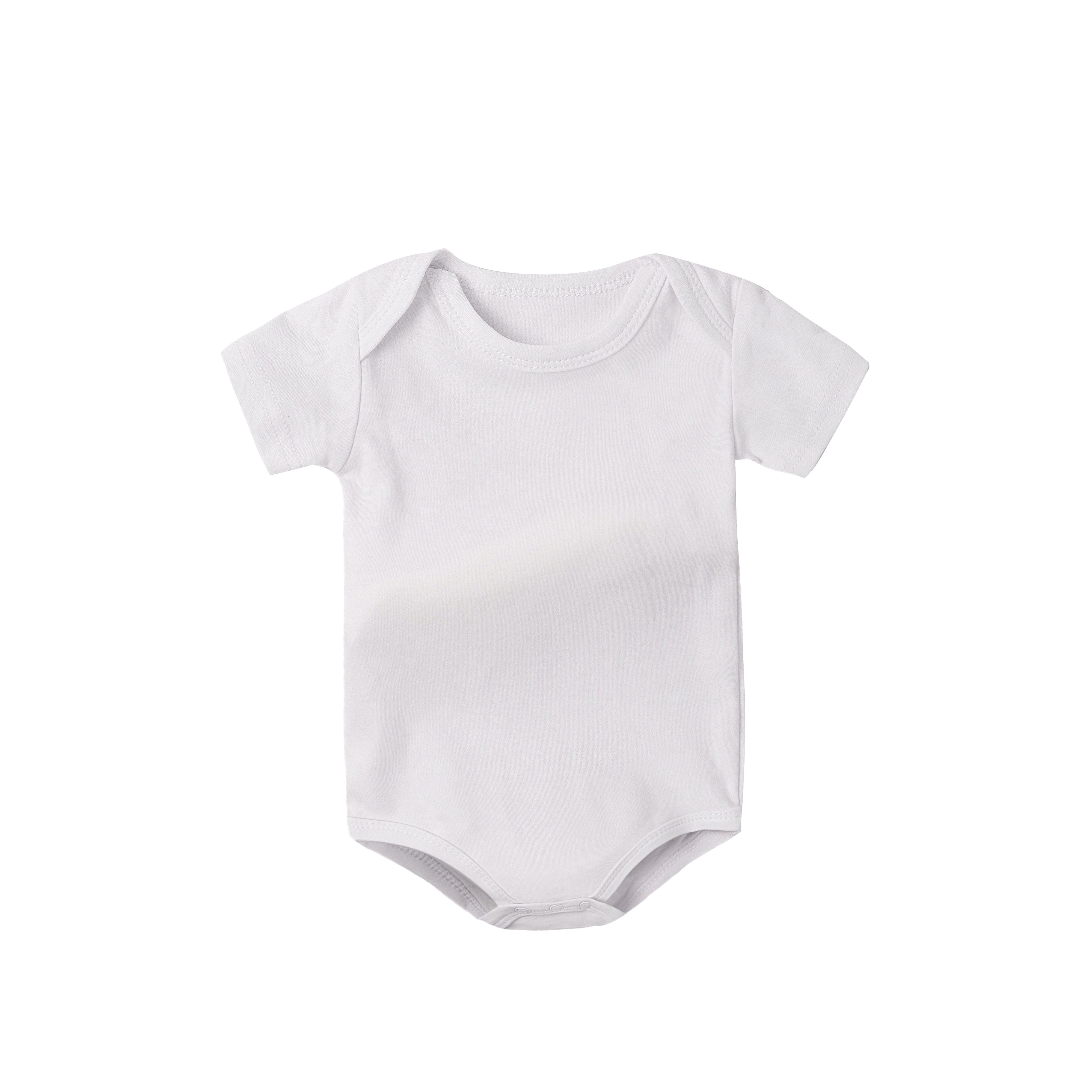 stock cotton newborn baby short sleeve body suit jumpsuit baby romper