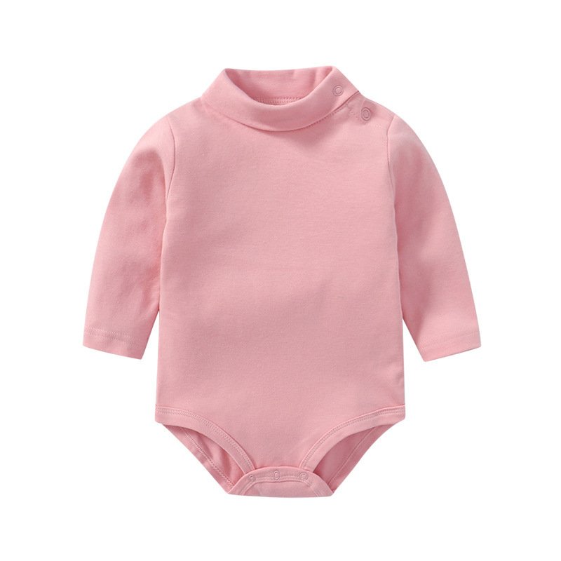 Winter Customized Baby Onesie Body Suit Baby Romper for Newborns and Infants Cute Infant girl High Neck organic cotton romper