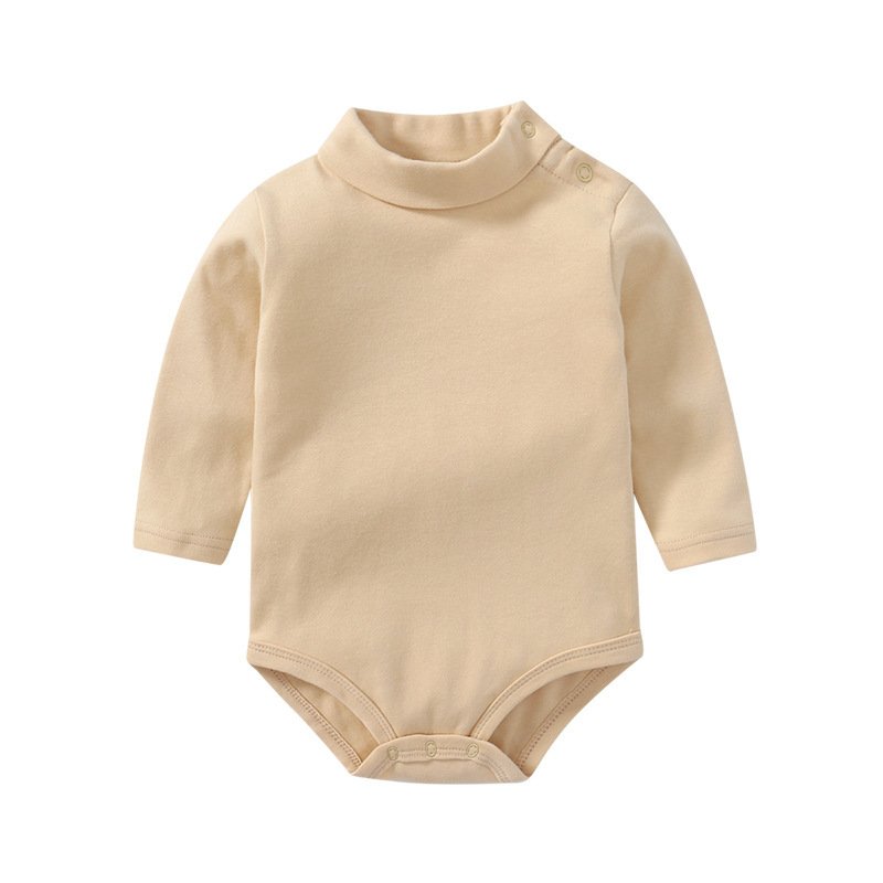 Winter Customized Baby Onesie Body Suit Baby Romper for Newborns and Infants Cute Infant girl High Neck organic cotton romper