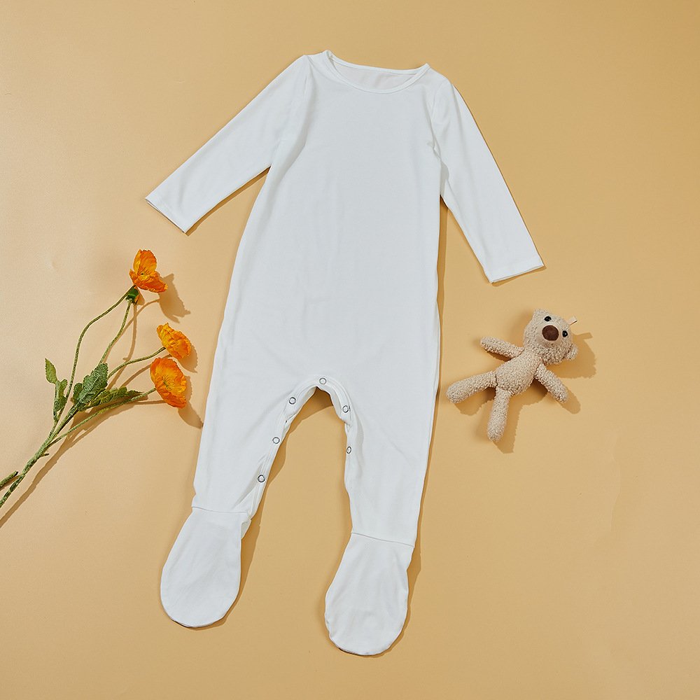 Sublimation New Style Baby Romper Pajamas Simple Baby Long Sleeve Romper Comfortable Onesies Baby Clothes Soft
