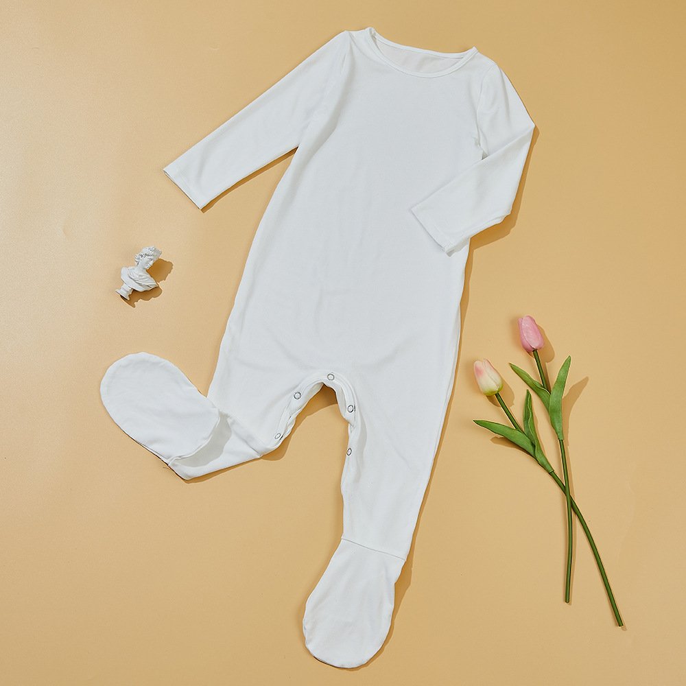 Sublimation New Style Baby Romper Pajamas Simple Baby Long Sleeve Romper Comfortable Onesies Baby Clothes Soft