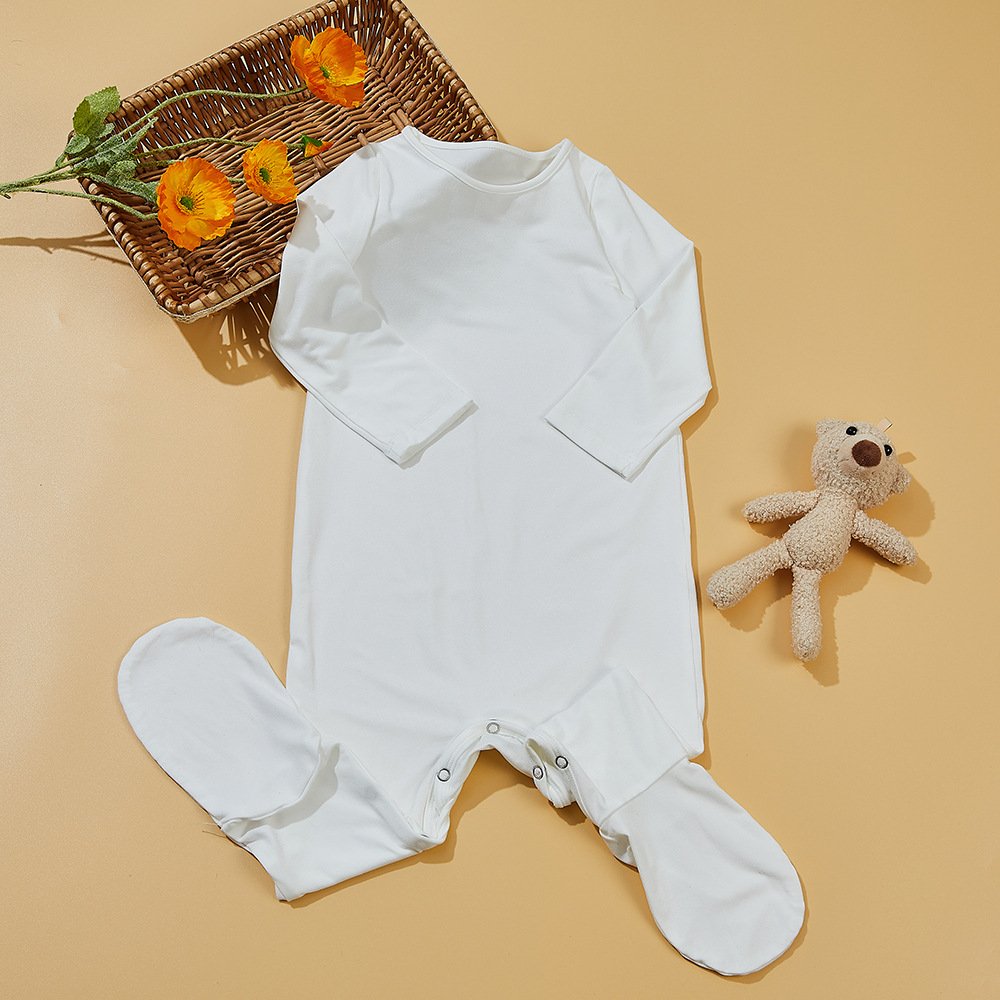 Sublimation New Style Baby Romper Pajamas Simple Baby Long Sleeve Romper Comfortable Onesies Baby Clothes Soft