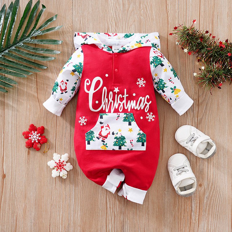 Wholesale Winter Knitted Christmas Baby Rompers Newborn Toddler Sweater Jumpsuits With Babies Santa Hats Clothing Sets