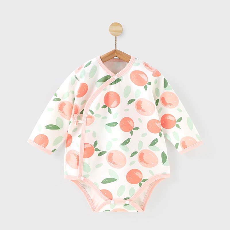Newborn Clothes Double-layer Belly Protective Onesie Baby Spring Autumn 100%Cotton Boneless Newborn Baby Rompers