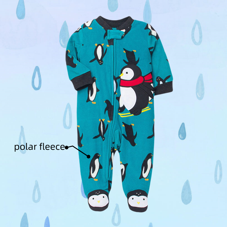 Custom Print Baby Romper Winter Collection Boys' Zippered Rompers