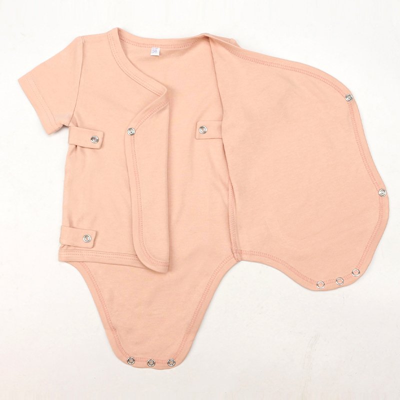 Organic bamboo baby kimono bodysuit customize bodysuit for children wholesale short sleeve bodysuit eco friendly baby romper