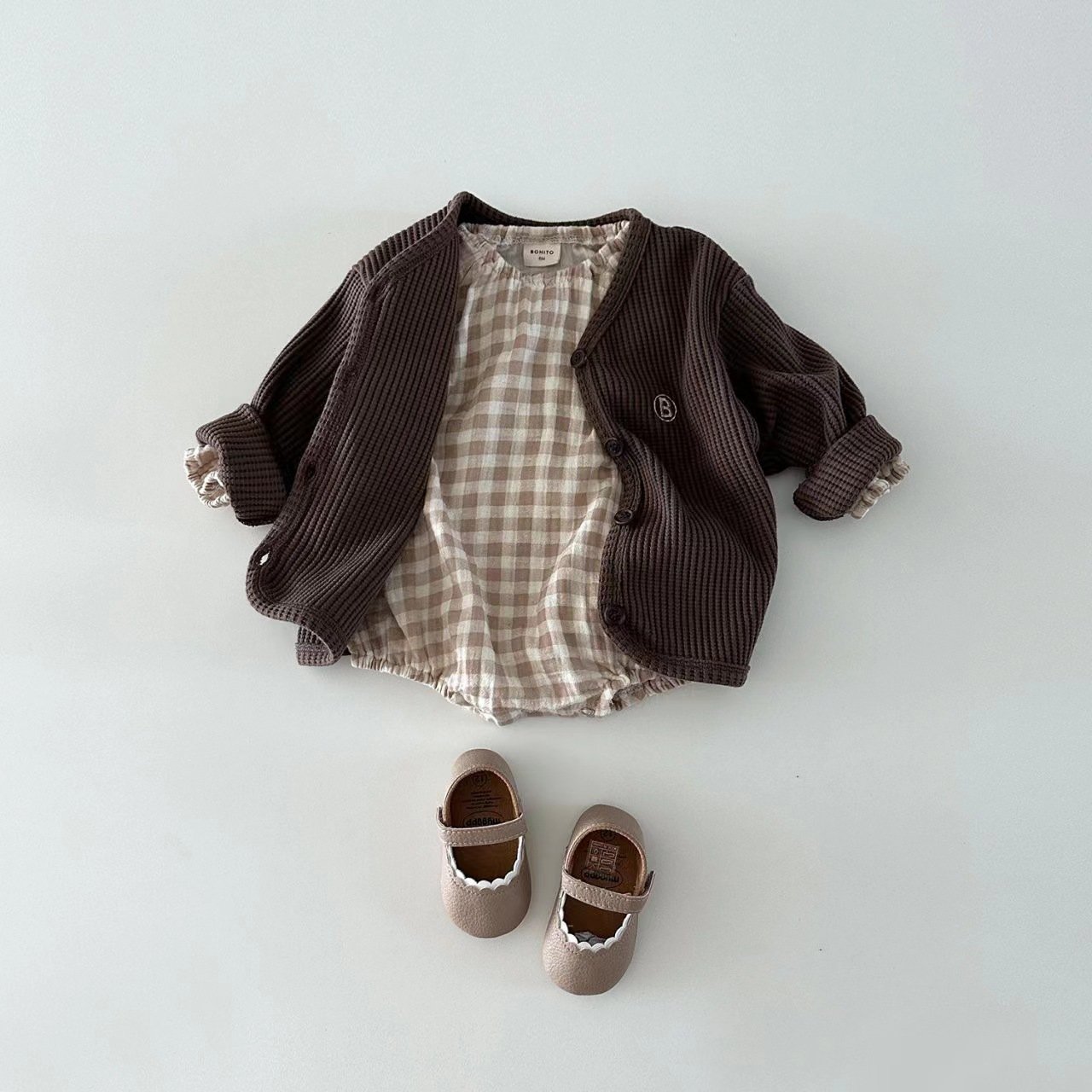 Baby Casual Long Sleeved Jumpsuit Girls Bubble Romper Boys Girls Bodysuit Baby Rompers