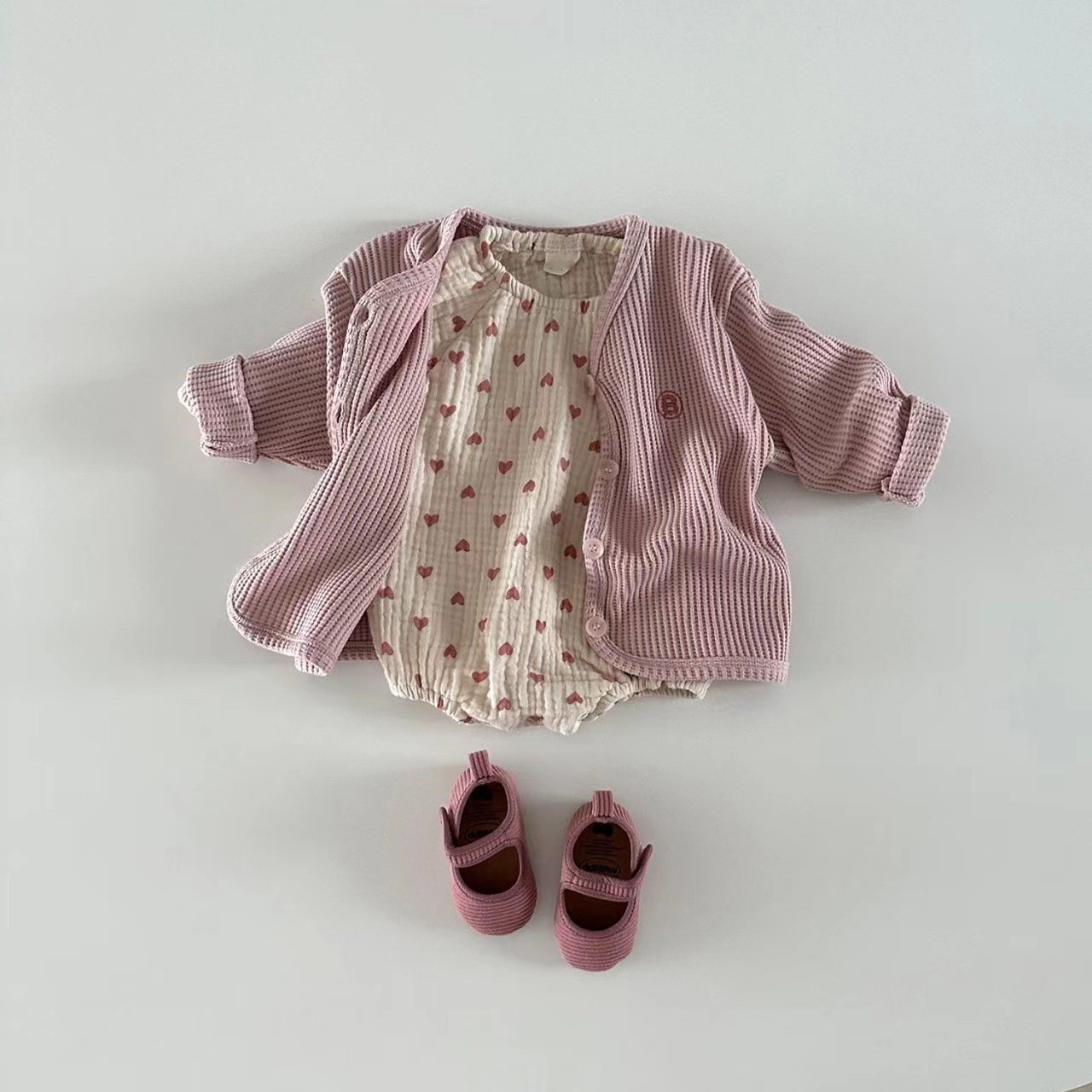 Baby Casual Long Sleeved Jumpsuit Girls Bubble Romper Boys Girls Bodysuit Baby Rompers