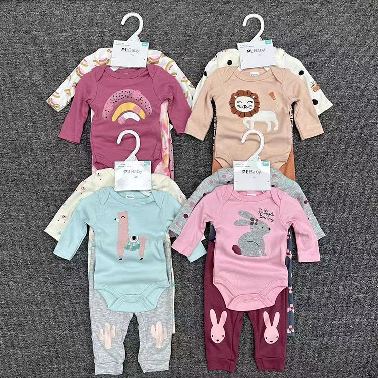 Newborn Baby Clothes Soft Cotton Custom Print Designs Infants Baby Rompers
