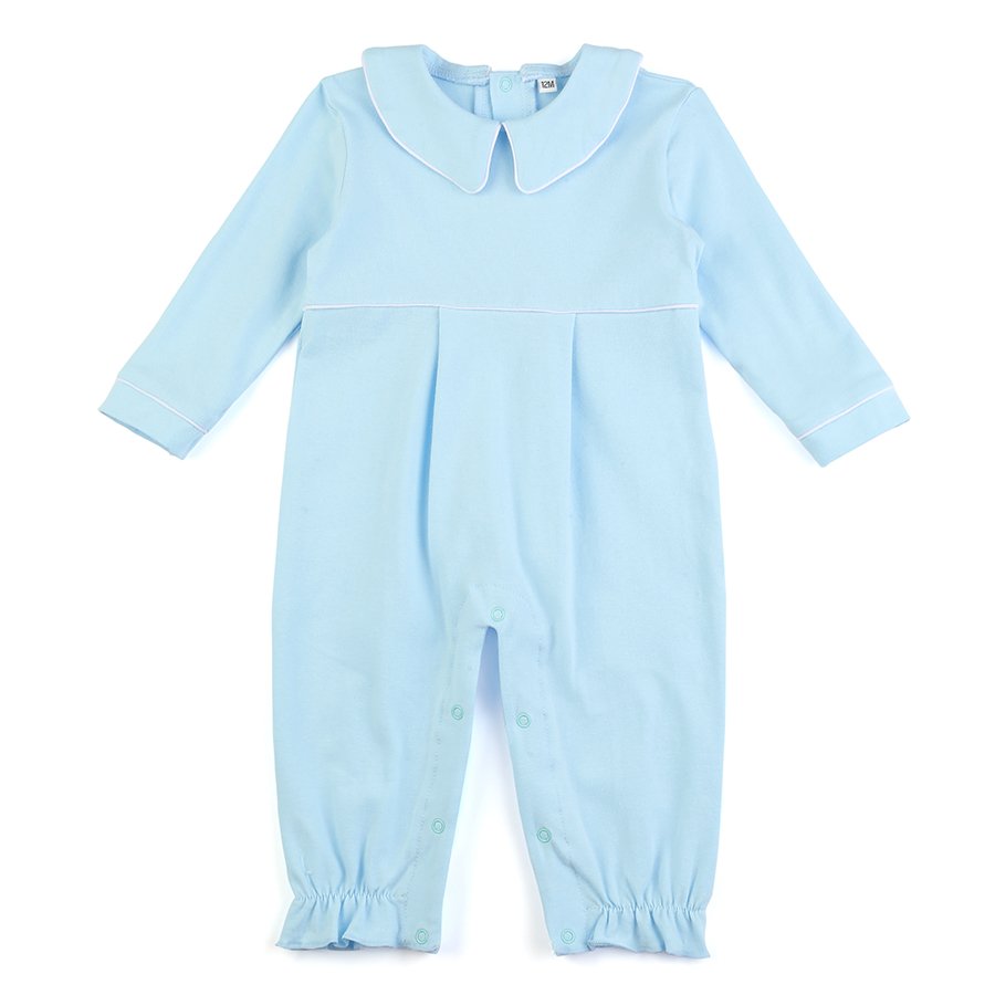 Wholesale baby boys long sleeve jumpsuit fashion design newborn clothing monogrammed kids rompers