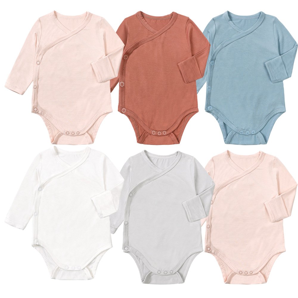 New product promotion Infant baby knitted baby romper baby rompers solid color