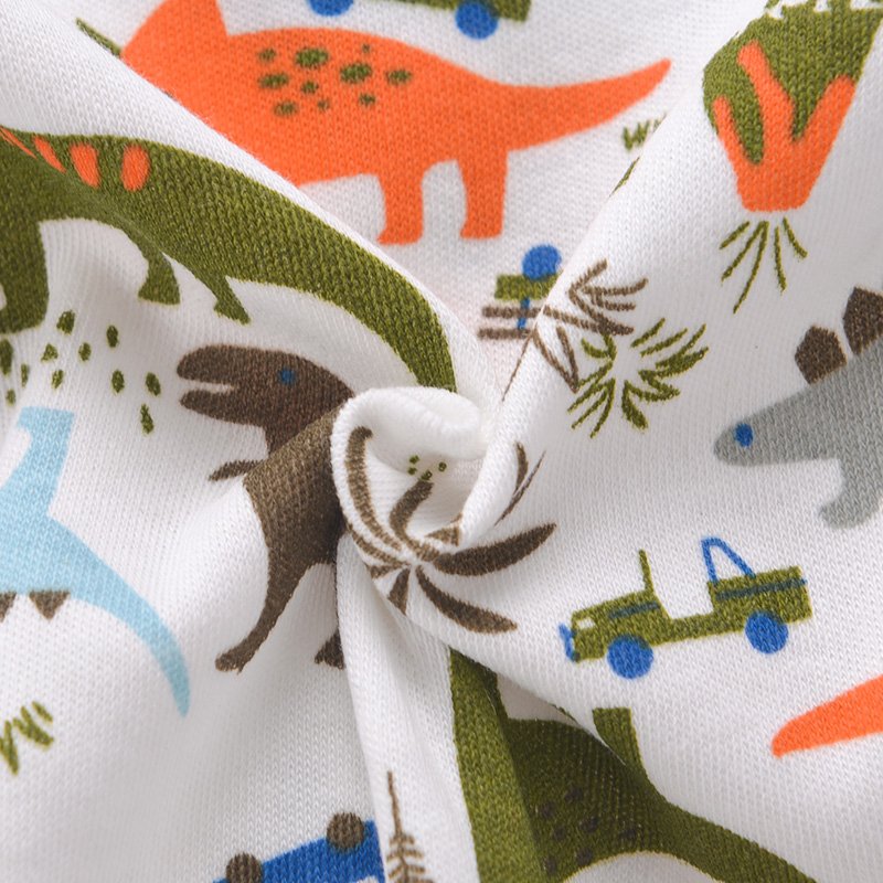 Factory sales toddler clothing Sleepsuit Cartoon print Long sleeve zipper baby romper jumpsuit sleepwear Newborn baby pajamas