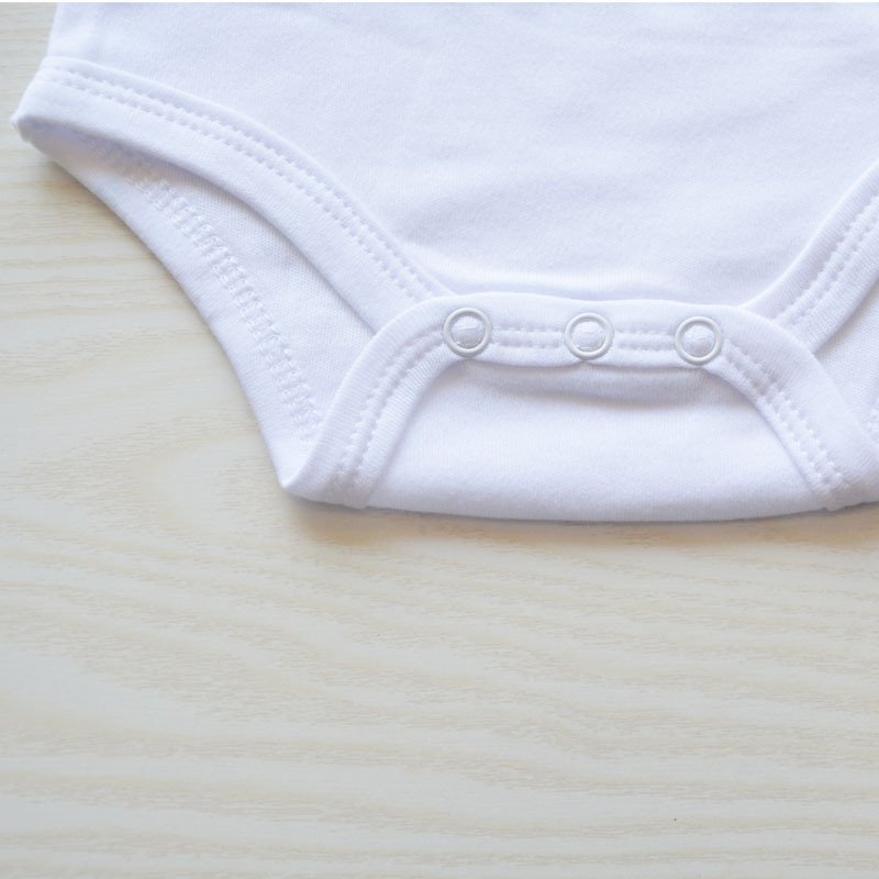 100% combed cotton baby onesie custom logo infant rompers solid color bodysuit baby clothes set