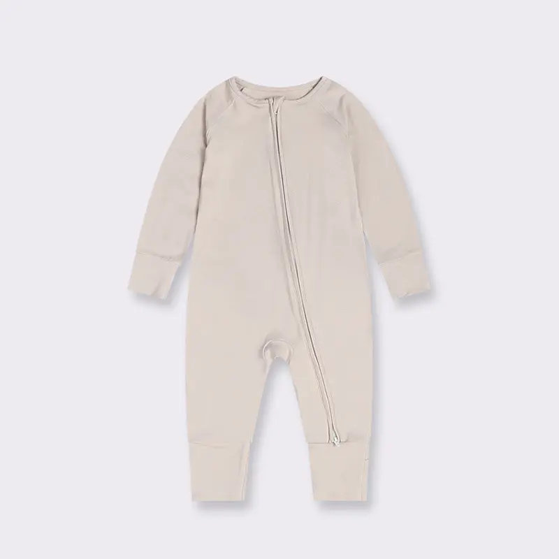 Wholesale Custom Print Toddler Pajamas Summer Onesie Set Newborn Infants Baby Romper Zipper Closure Wholesale ODM Baby Sleepwear