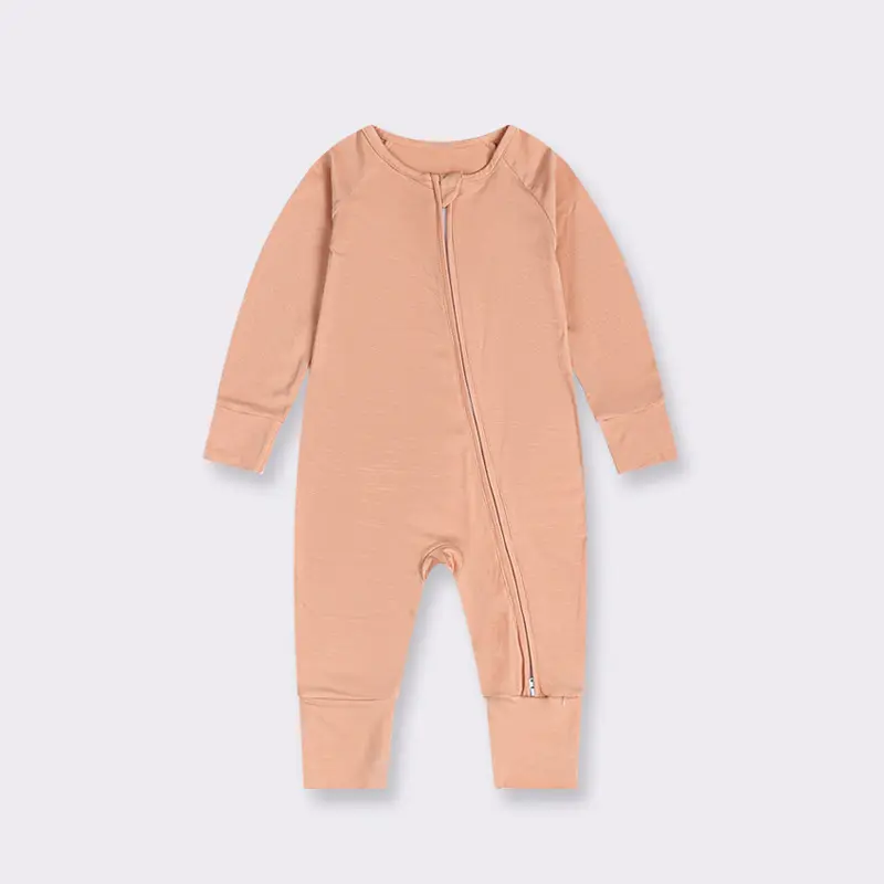 Wholesale Custom Print Toddler Pajamas Summer Onesie Set Newborn Infants Baby Romper Zipper Closure Wholesale ODM Baby Sleepwear
