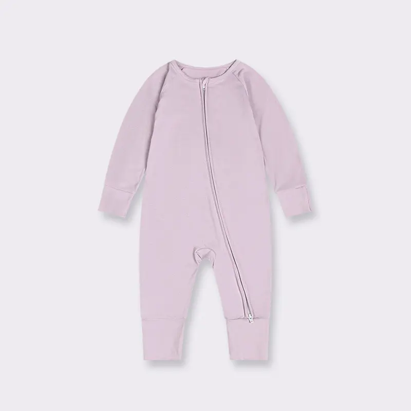 Wholesale Custom Print Toddler Pajamas Summer Onesie Set Newborn Infants Baby Romper Zipper Closure Wholesale ODM Baby Sleepwear