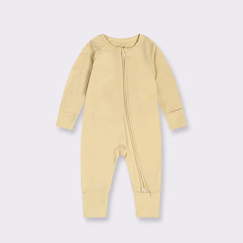 Wholesale Custom Print Toddler Pajamas Summer Onesie Set Newborn Infants Baby Romper Zipper Closure Wholesale ODM Baby Sleepwear