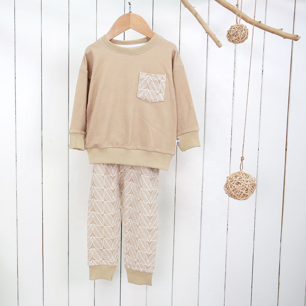New Arrivals winter for Baby Customized Printing Hoodie with long Sleeves & Loose Fit Comfortable baby Romper Clothing set