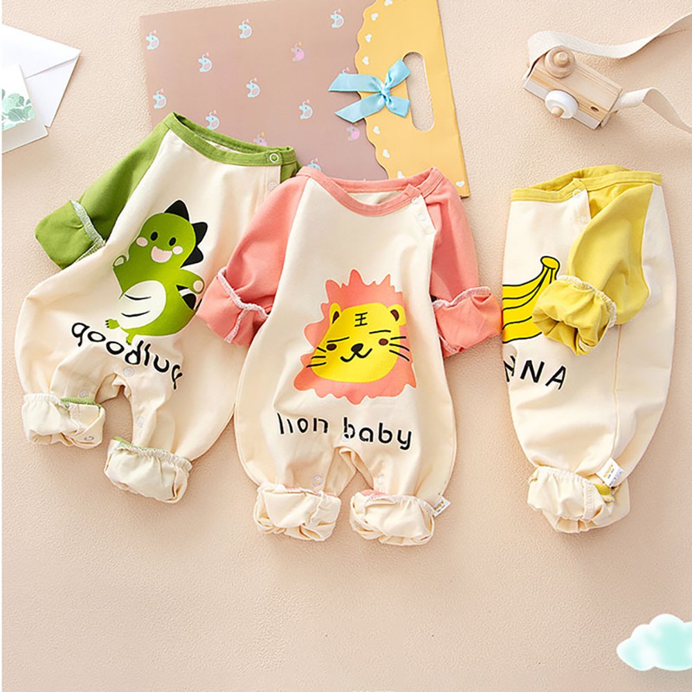 high quality hot sales infant newborn baby pure cotton long sleeve spring and autumn clothes baby romper for male and female