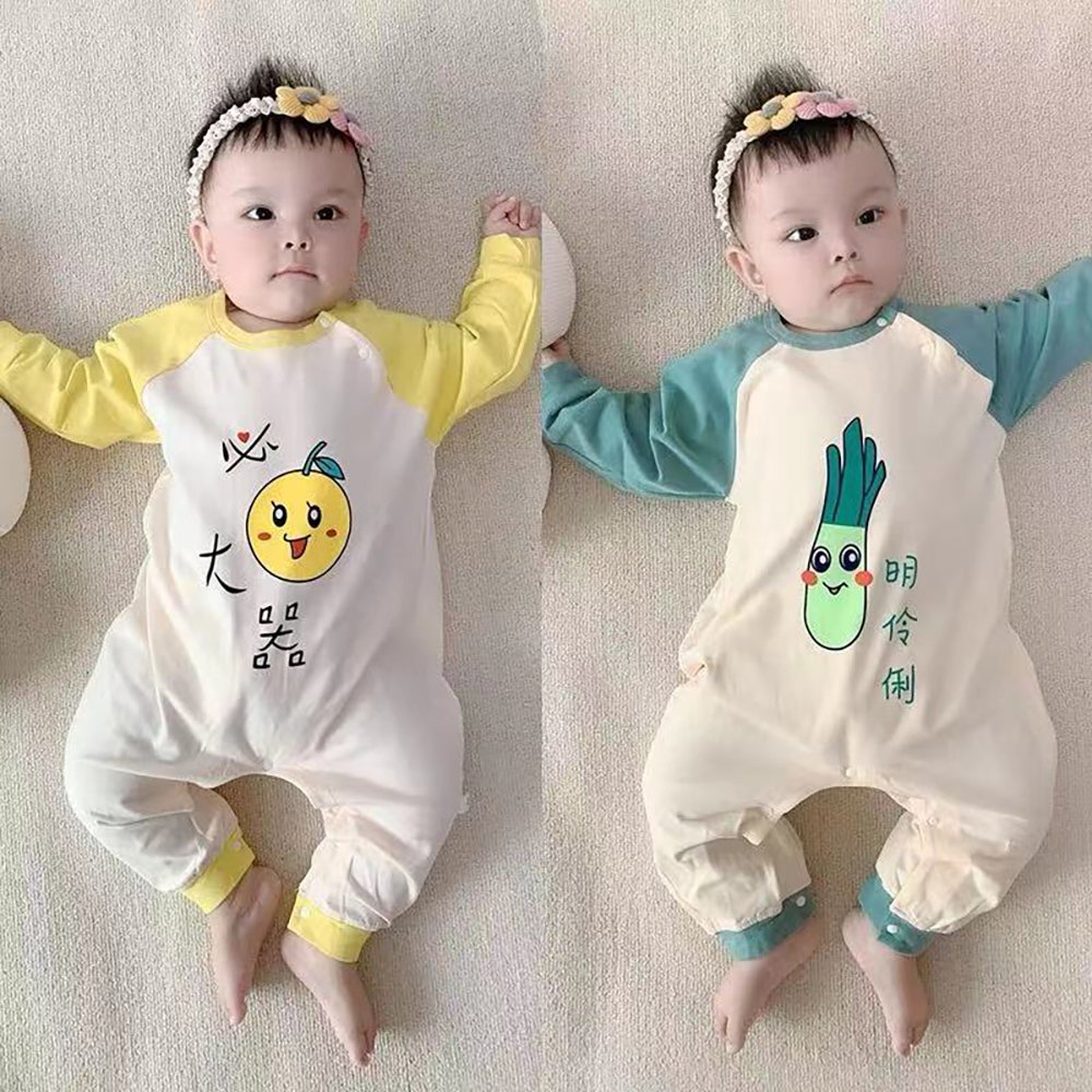 high quality hot sales infant newborn baby pure cotton long sleeve spring and autumn clothes baby romper for male and female