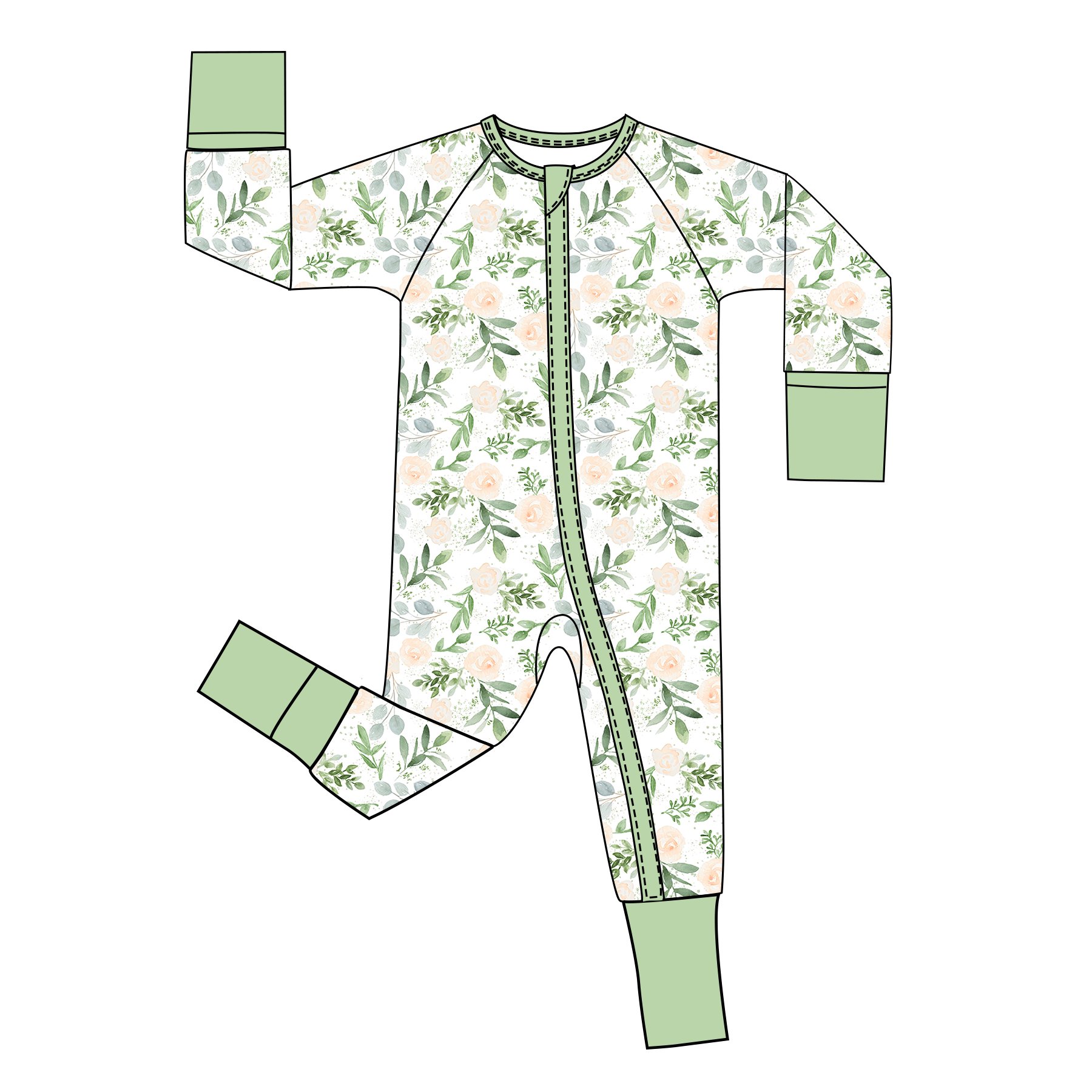 Wholesale CPC Certificate Organic Cotton Baby Rompers Long Sleeve Anti-Slip Design Baby Jumpsuit Autumn Pajamas Footie Romper