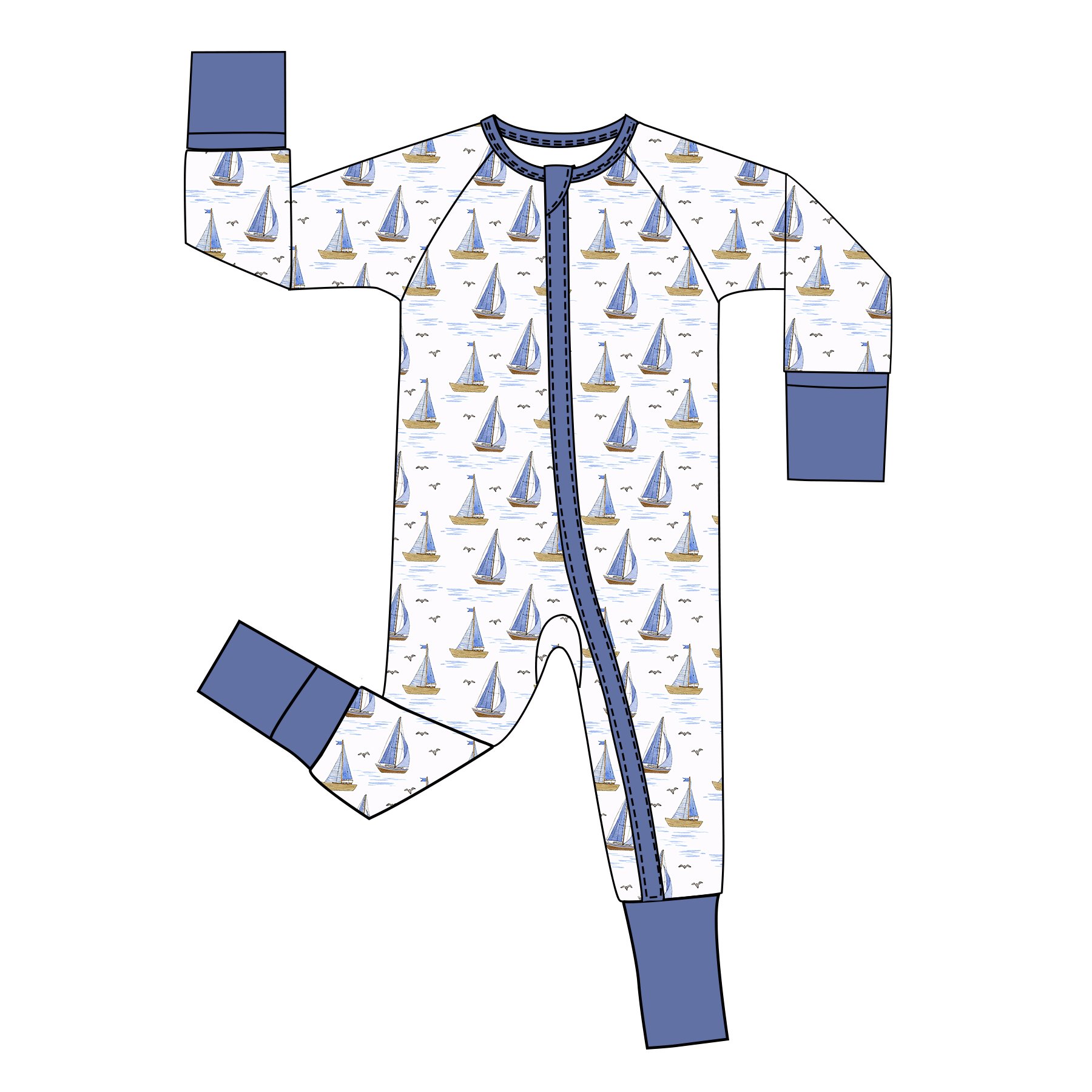 Wholesale CPC Certificate Organic Cotton Baby Rompers Long Sleeve Anti-Slip Design Baby Jumpsuit Autumn Pajamas Footie Romper