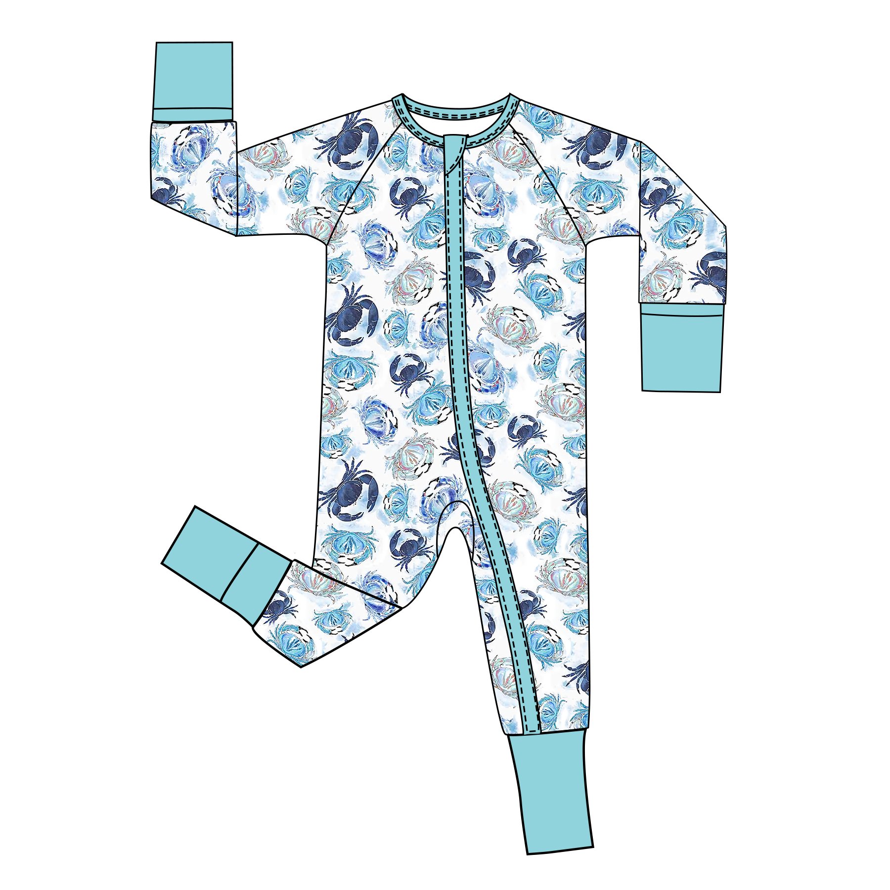 Wholesale CPC Certificate Organic Cotton Baby Rompers Long Sleeve Anti-Slip Design Baby Jumpsuit Autumn Pajamas Footie Romper